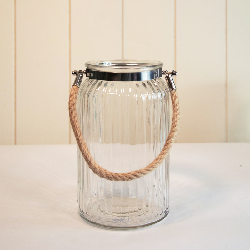 Ribbed Glass Vase The POSY Place